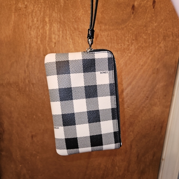 Coach Checkered Wristlet - Picture 10 of 16